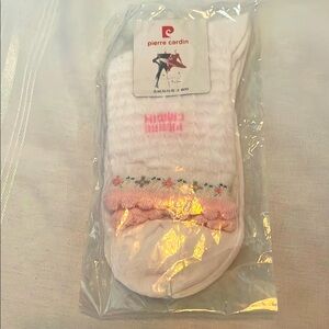 Pierre Cardin White and Pink Girl’s Socks